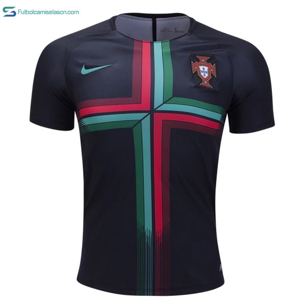 Camiseta Portugal 2018 Pre Match Negro